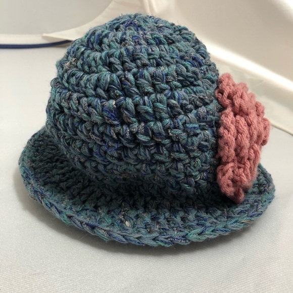 Free Patons Nordic Hat Crochet Pattern | Yarnspirations Handknit teal and pink one of a kind crochet hat